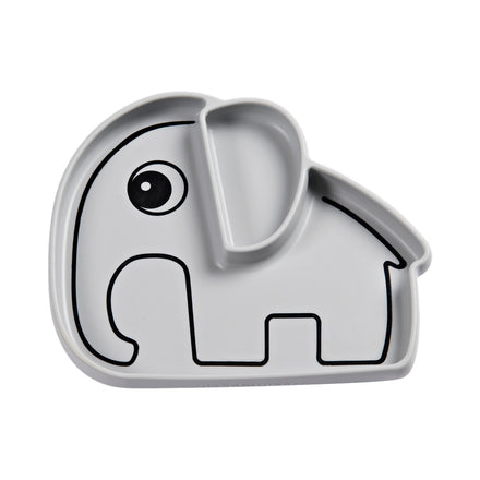 Silicone Stick & Stay Plate Elphee - Grey