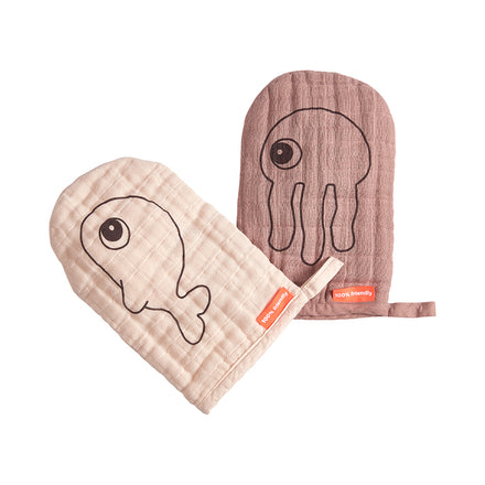 Wash Cloth 2 Pack Sea Friends - Powder