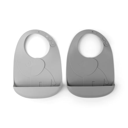 Peekaboo Bib 2 pack Elphee - Grey